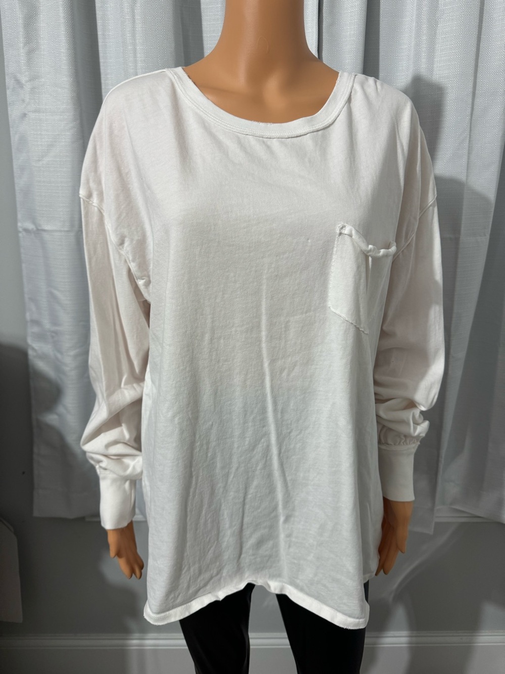 Cool We The Free size M white oversized long sleeve t-shirt